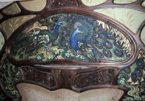 Irina Agalakova - "Peacock", made-to-measure decorative panel. Canvas on wood.