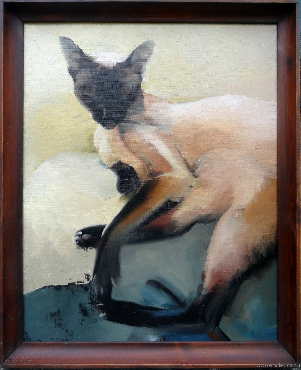 Ирина Агалакова - картина "Тайская кошка", 2014 г.