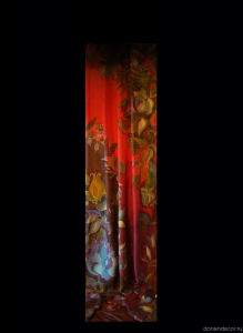 Irina Agalakova - Curtain for a cafe (detail). Batik, natural silk.