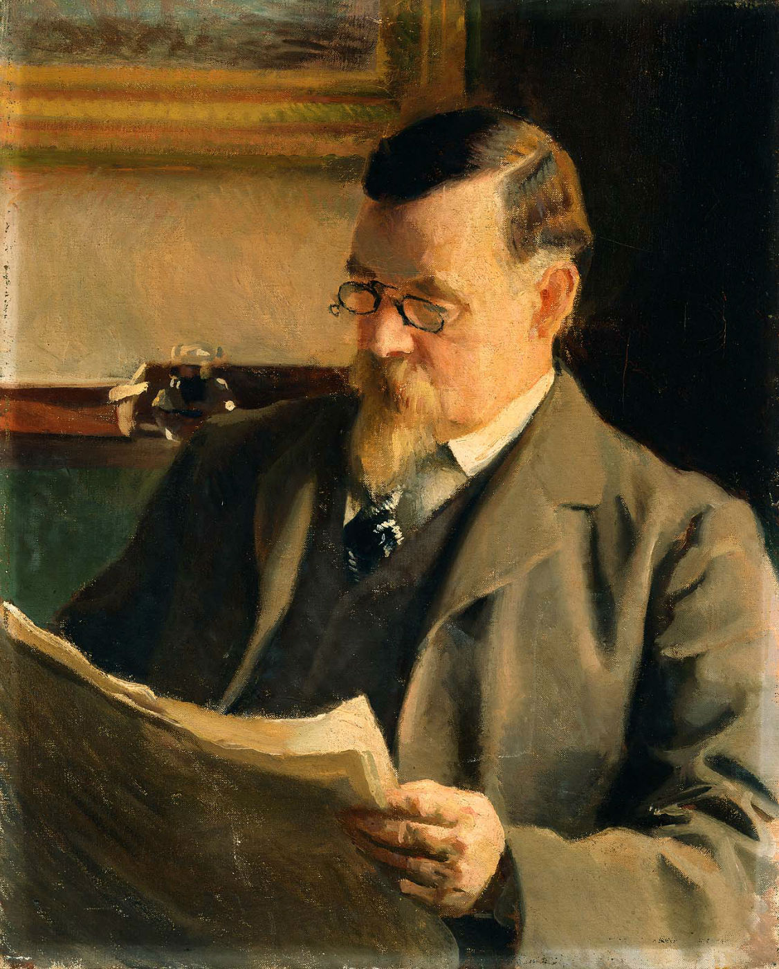 Уильям МакГрегор Пакстон - Портрет отца художника (Джеймса Пакстона), 1902