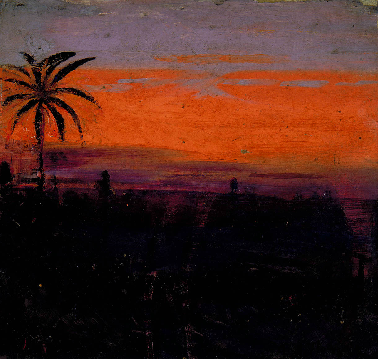 Abbott Handerson Thayer - The Sky Simulated by Red Flamingoes