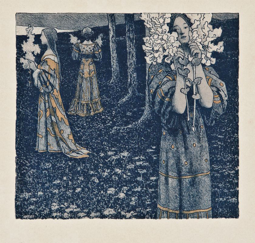 Maximilian Lenz - 1898 - Young women with flowers